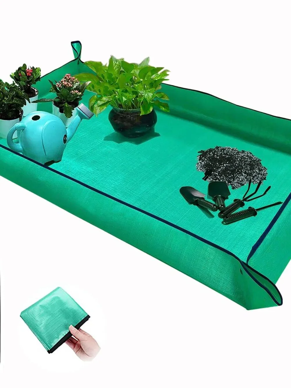 BIUWING Extra Large Plant Repotting Mat,Thickened Waterproof for Indoor Plant Tr